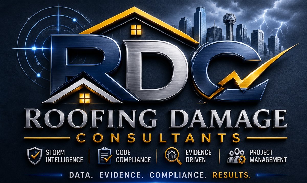Roofing Damage Consultants — A Russell Douglas Company, a subsidiary of RDC LLC. Storm Intelligence · Code Compliance · Evidence Driven · Project Management.